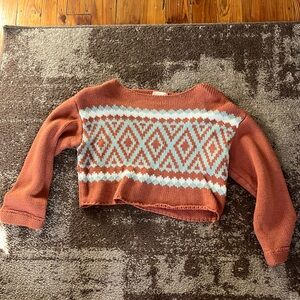 Burnt orange sweater
